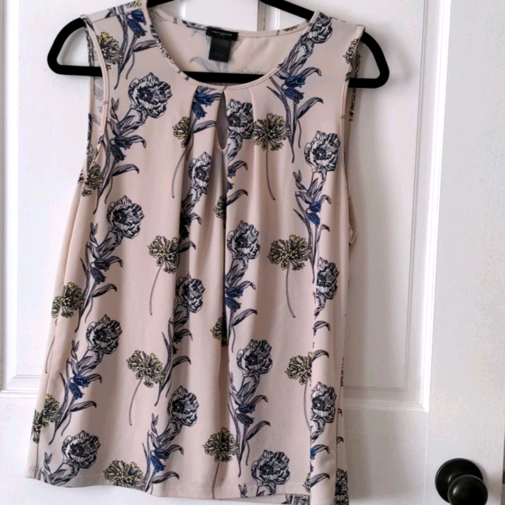 Ann Taylor floral print tank